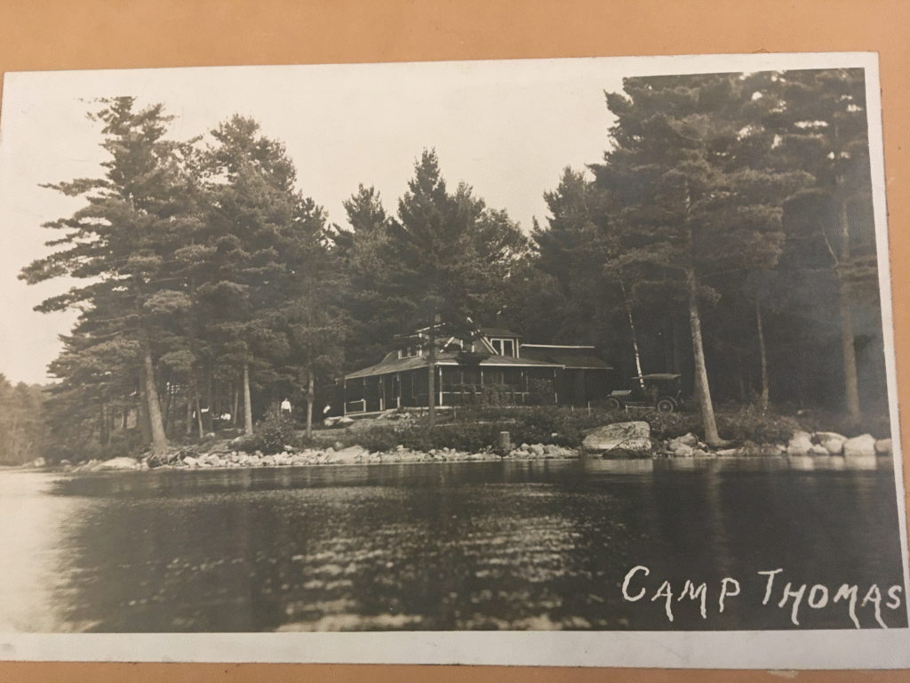 old photo of camp thomas