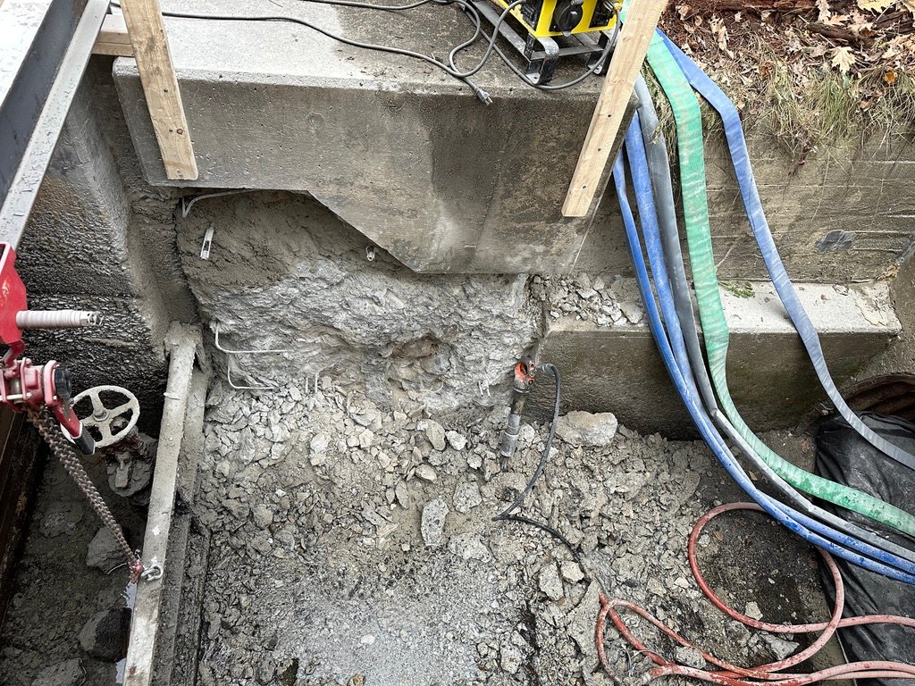 Raymond side area to be repaired